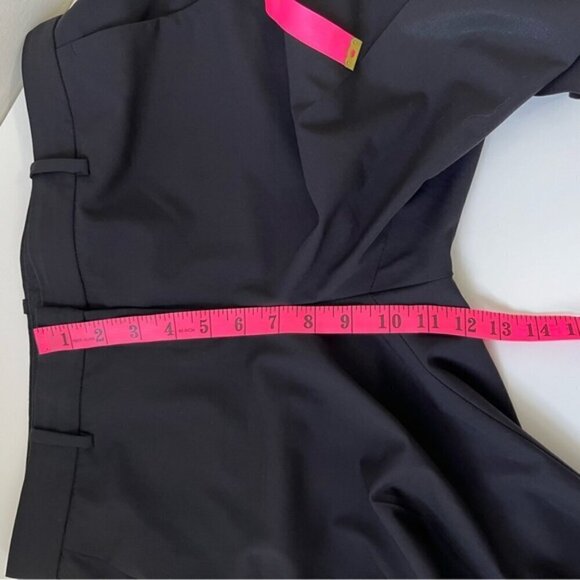 THEORY Testra 2B Stretch Wool Black Pants Size 8 - Picture 12 of 13